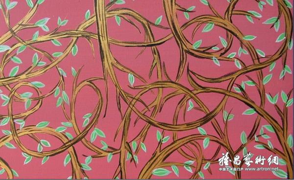 金枝玉叶  郑玉佩 27×48cm 2009年作 布面油画