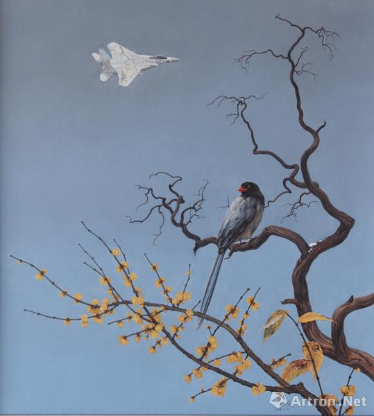 《小雪寒香》  刘晓曦 110x100cm 2013 布上油画