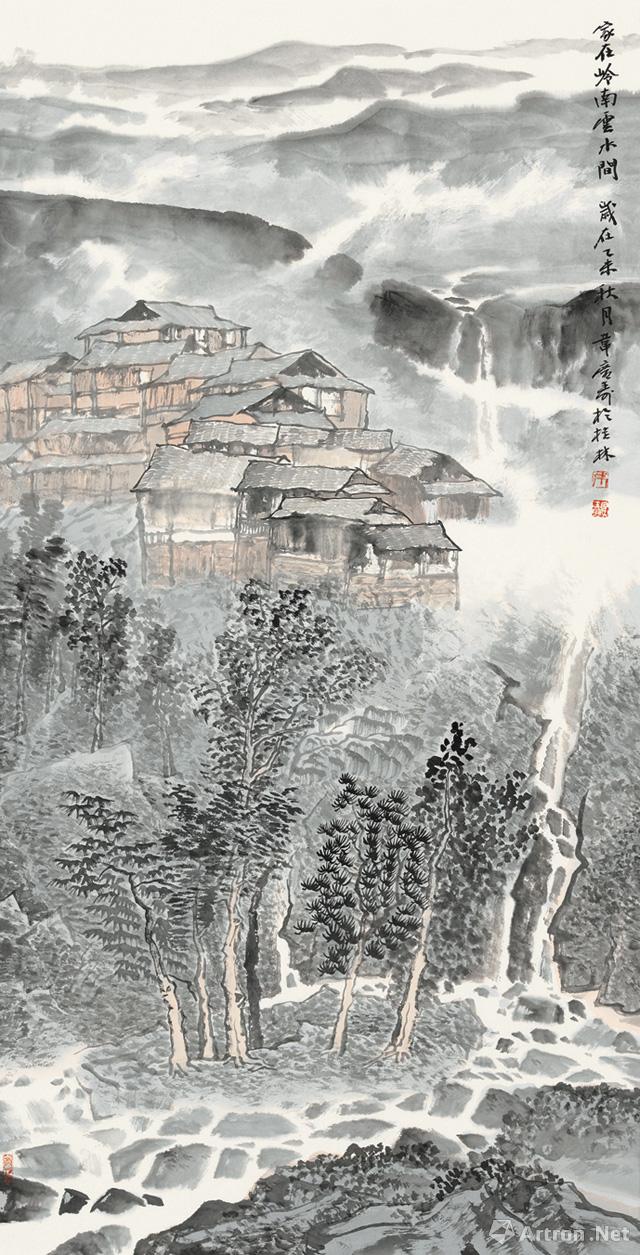 韦广寿山水画图片