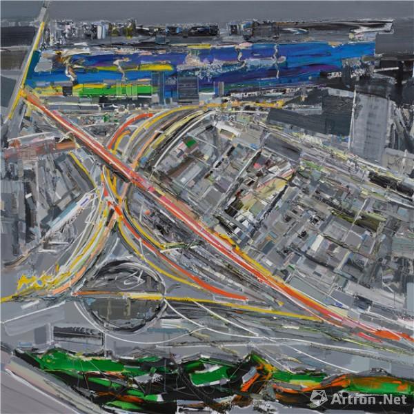 《重庆2015》  谢光跃 160x160cm 2015年 布面油彩