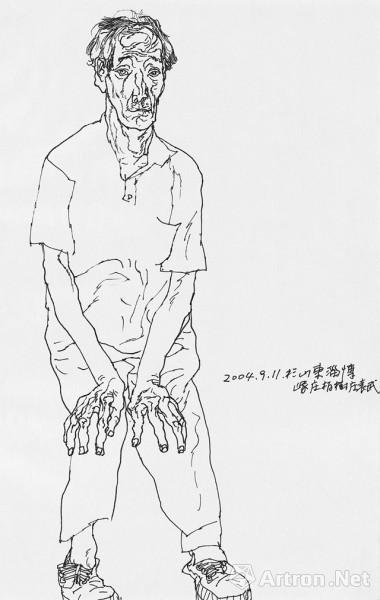 "带一支笔上路"袁武的速写展