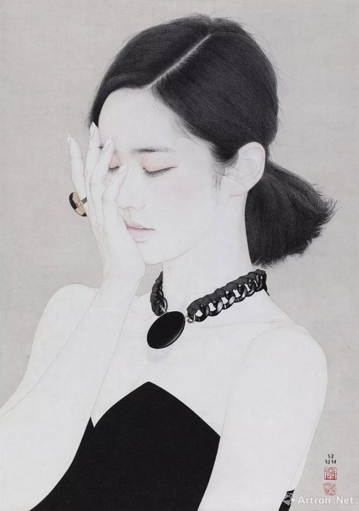 《玉生香》  李晶 85x60cm 2017年 纸本设色
