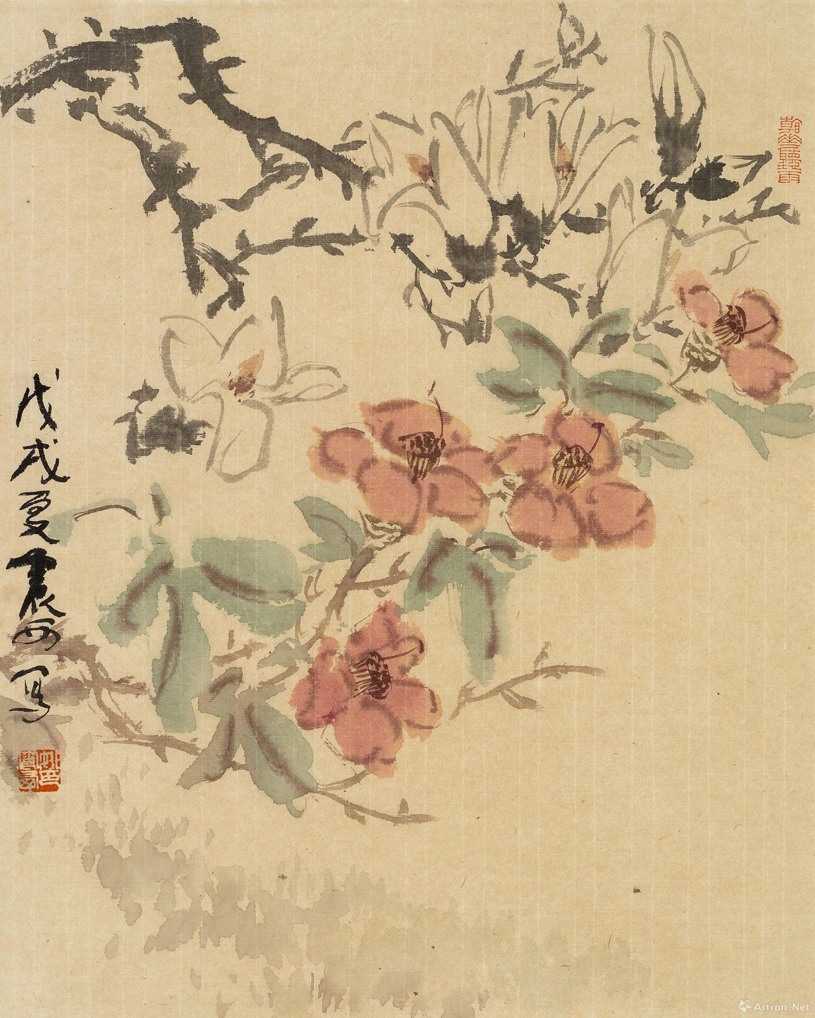 《戊戌册页之二》  姚震西 48x38cm 2018年 纸本设色