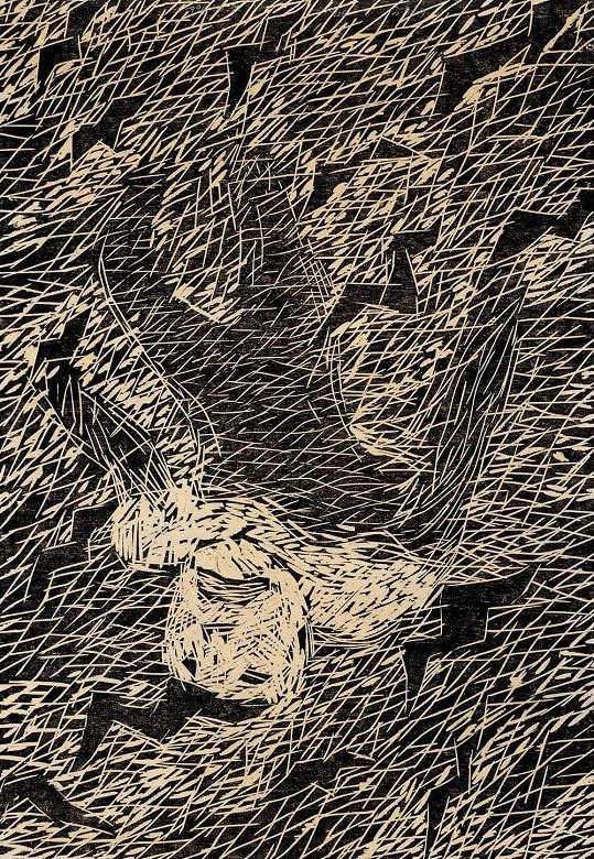 方力钧 no1996_15 纸本版画 94x120 1996