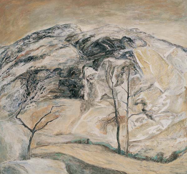 刘子平《山水行之二》 布上油画 195x185cm 2006