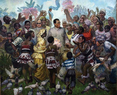 安杰《友谊地久天长》 布面油画 155x187cm 1978.
