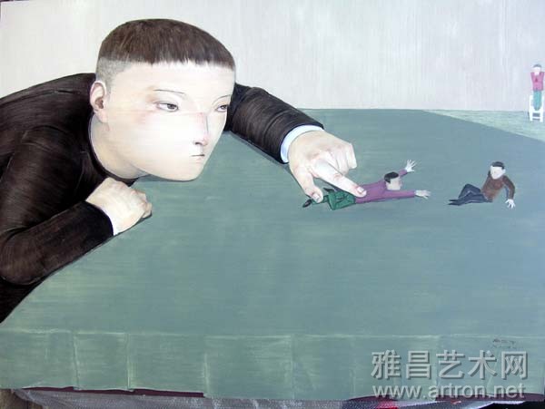 向庆华《峡谷 布面油画 130×180cm 2006年