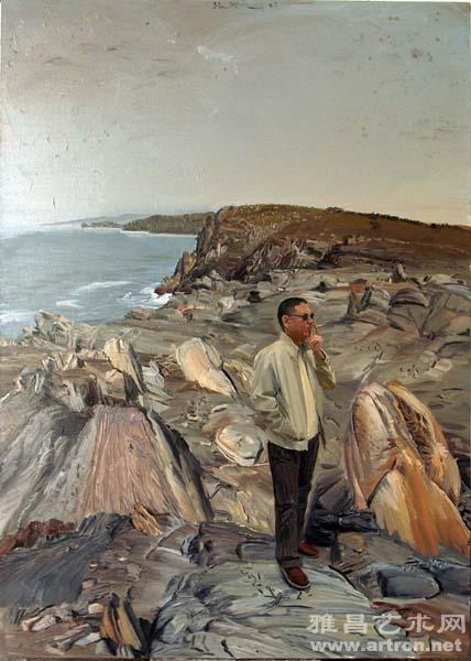 张路江《海岸》 布面油画 200x280cm 2007