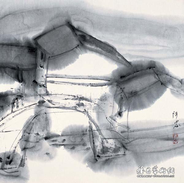 "诗心"黄阿忠水墨画展