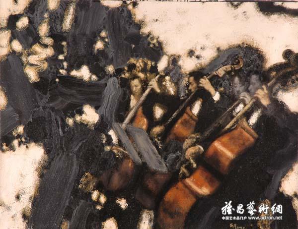 祁海平《黑白交响no[1].4》 146×112cm
