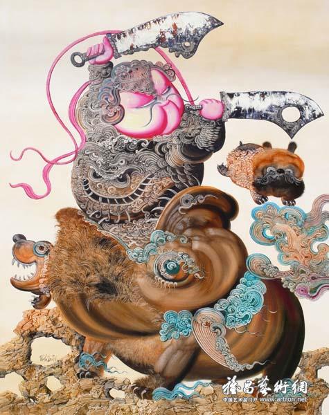 陈流《法象-14》 布面油画 140x120cm 2007