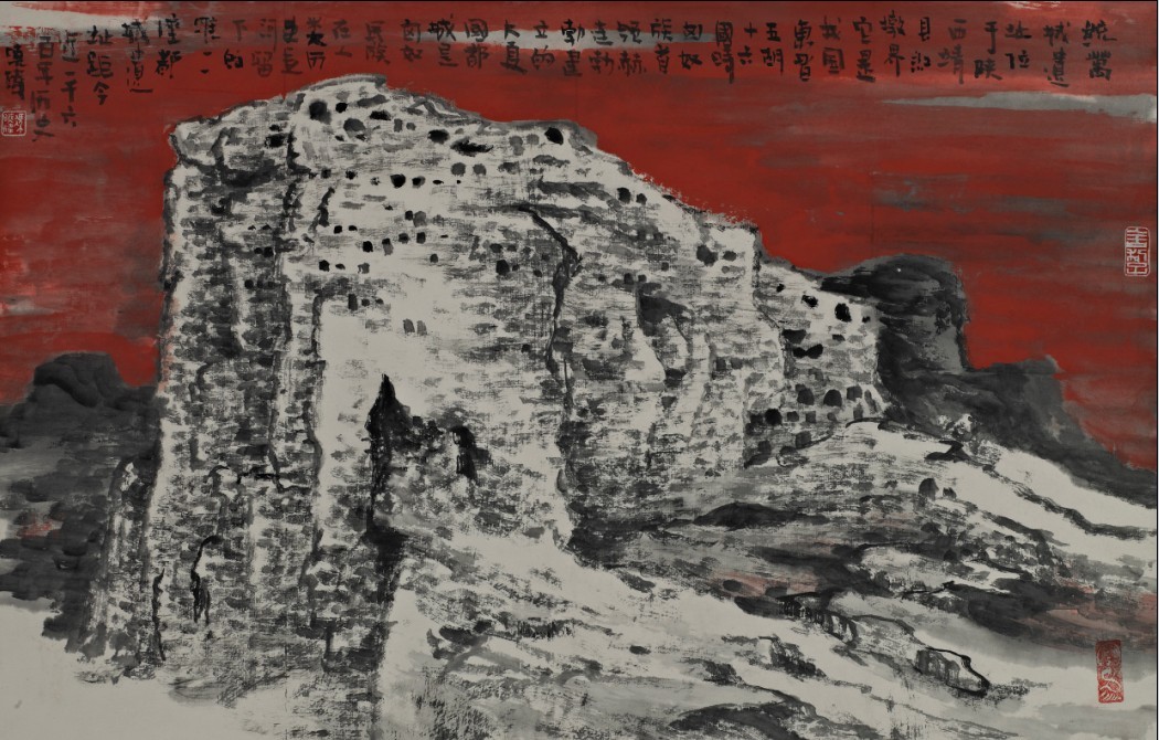 统万城写生_冯晓伟_力邦画廊 _画廊主页_雅昌艺术网