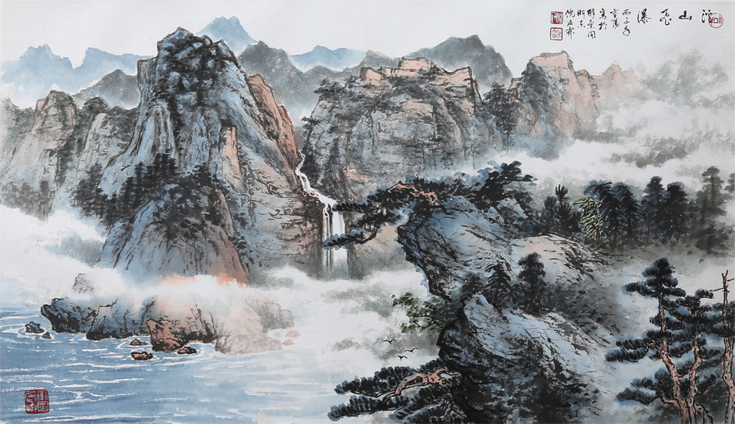 高山飞瀑_倪汝霖_倪汝霖画廊_画廊主页_雅昌艺术网