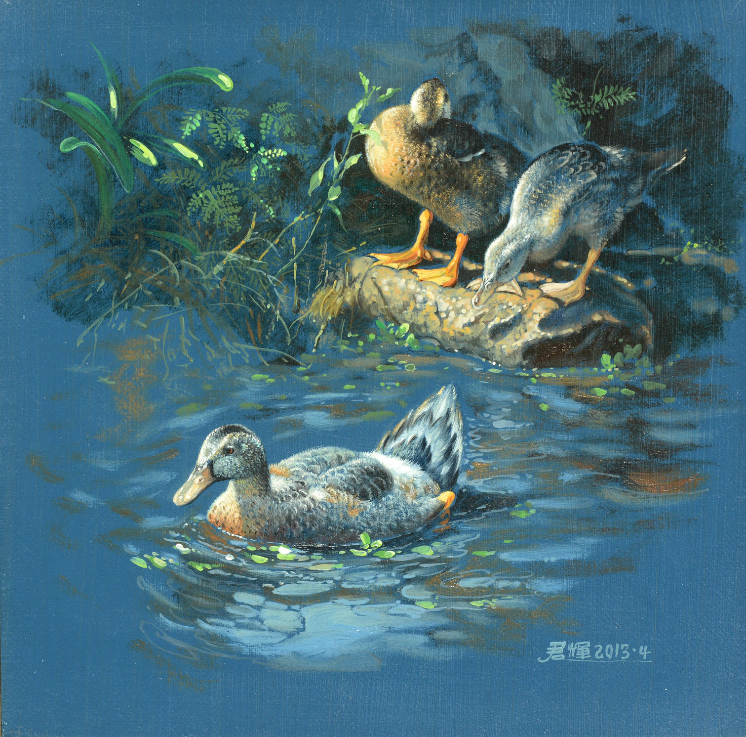 悠闲时光_许军辉_腾龙画轩_画廊主页_雅昌艺术网