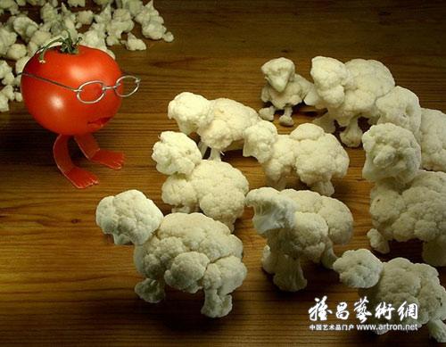 意趣盎然的食物雕刻