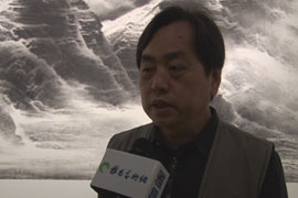 【视频】许钦松山水画展访罗一平