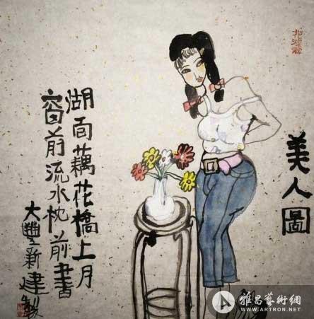 湖面藕花桥上月 湖面藕花桥上月