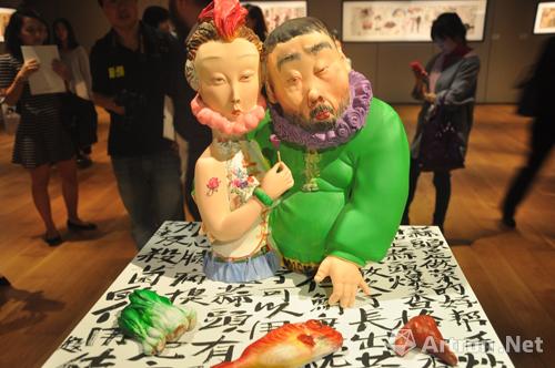 2014年10月23日,"活色生香:李津国画雕塑展"在香港苏富比艺术空间拉开