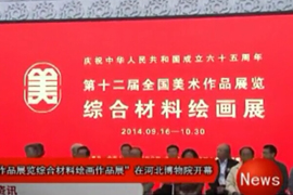 “第十二届全国美术作品展综合材料绘画作品展”在河北博物馆开幕