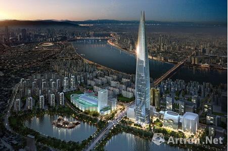 韩第一高楼兴建工程顺利进行 楼层已超过100层