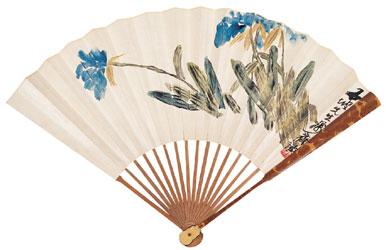 齐白石作品——《蝴蝶兰》